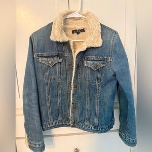 Earl Jeans Cream Faux Shearling Jacket